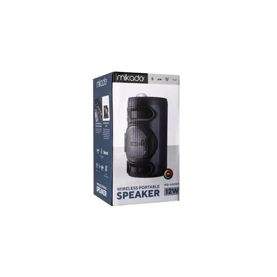 Bluetooth zvučnik, karaoke MIKADO MD-602KP, mikrofon, crni