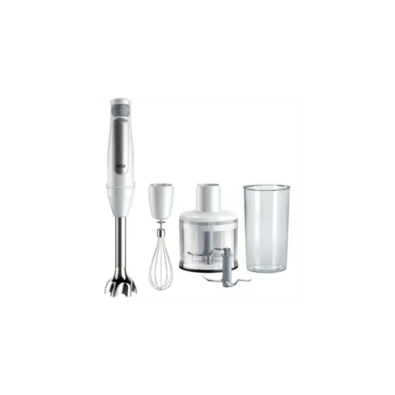 Braun Štapni Mikser MQ 7035I WH MultiQuick 7 – 1000W, ActiveBlade Tehnologija, 3 Nastavka, Bijeli/Inox