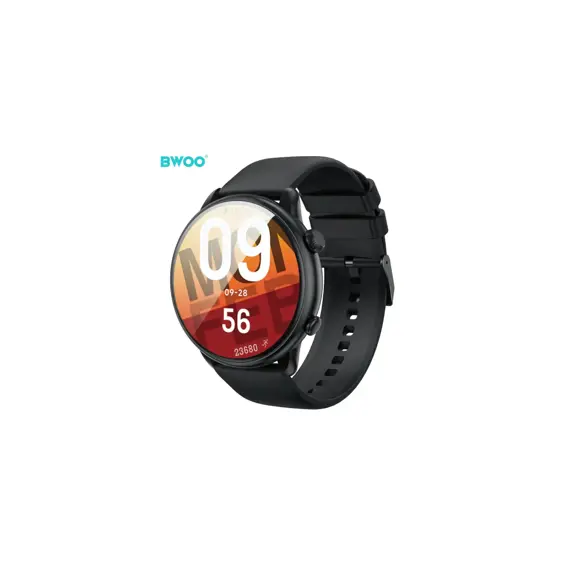 BWOO WA-10 Black pametni sat AMOLED, GPS, Bluetooth pozivi, IP68