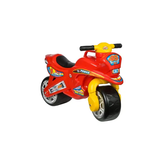 Enero Speed dječja guralica u obliku motocikla 68 cm – žuto-crvena