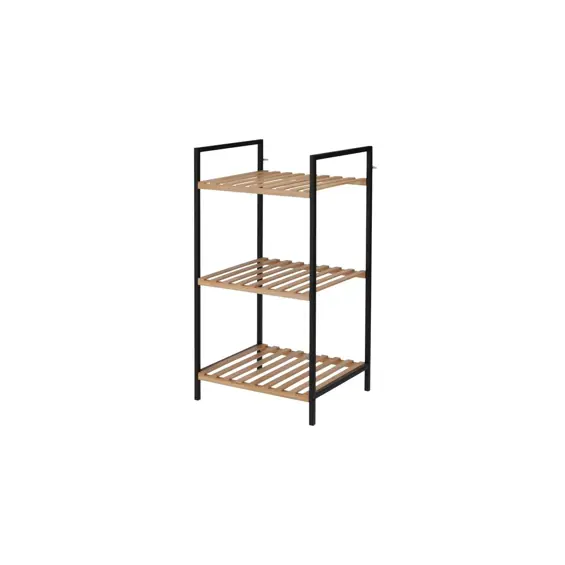 Excellent Houseware kupaonski regal s 3 bambusove police 38 × 32,5 × 70 cm