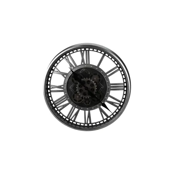 Excellent Houseware zidni sat s rotirajućim mehanizmom 50 cm – srebrni