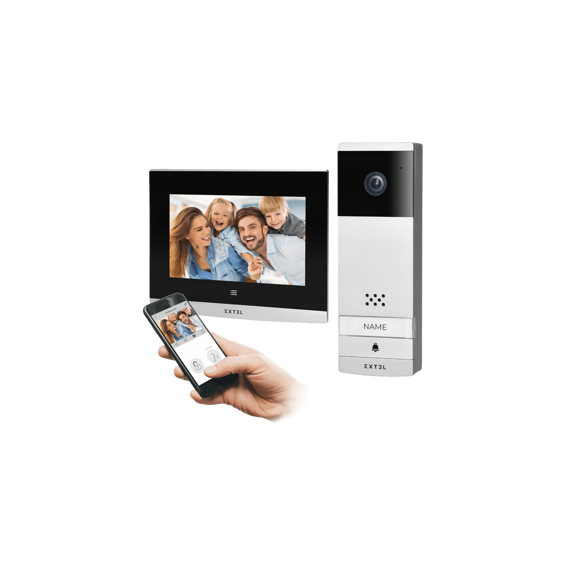 Extel Video interfon 7", bežični set,  WiFi Dual Band - 720313
