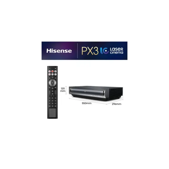Hisense PX3 Laserski Projektor – Ultra Short Throw, 4K, HDR, Smart TV