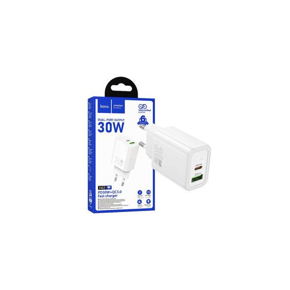 hoco. Punjač kućni, brzi, PD30W + QC3.0 - N63 Gentle