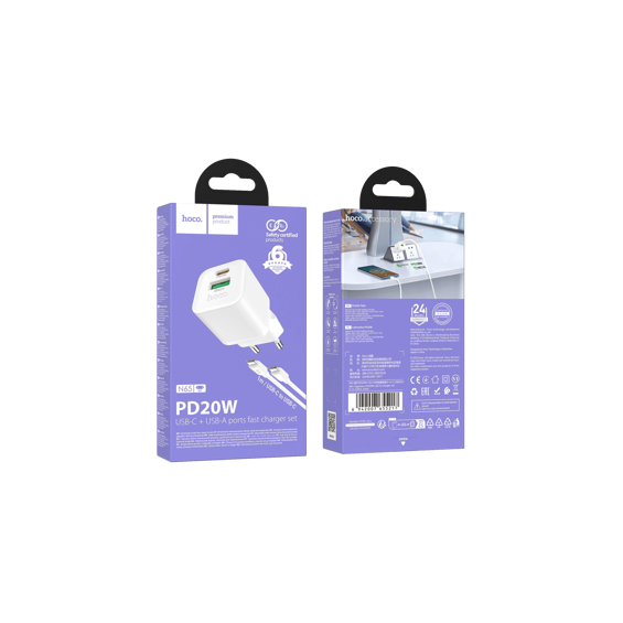 hoco-punjac-kucni-sa-type-c-kabelom-pd20w-qc30-n65-ingenious-54092-67470.webp