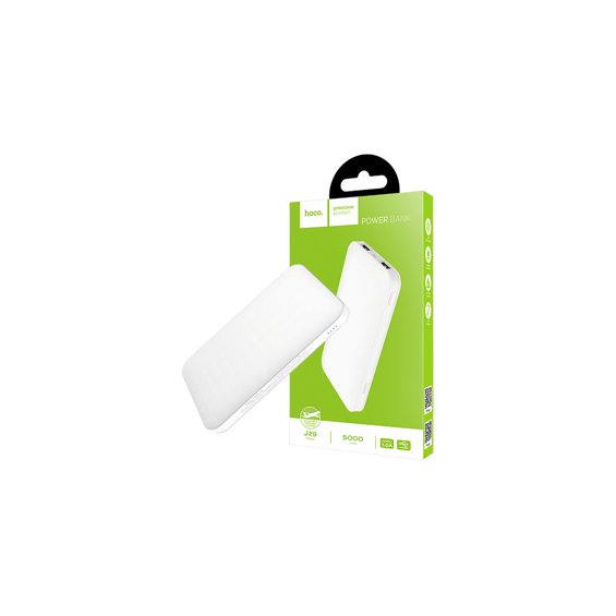 hoco. Punjač prijenosni za mobitele, 5000 mAh, 1 A/1 A - J29 Cool Square Power Bank
