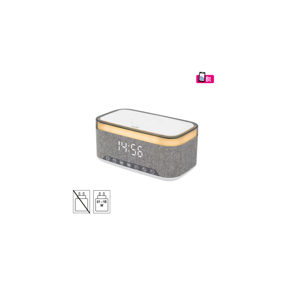 home Sat sa alarmom, FM radio, Bluetooth, LED zaslon - LTCR06