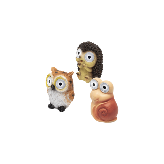 home Solarna vrtna svjetiljka, sova, puž, jež, 40 mAh - MX670