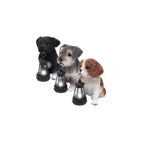 home Solarna vrtna svjetiljka u obliku psa, 80 mAh - MX672