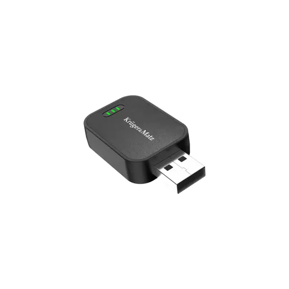 Kruger&Matz KM2025 – Bežični adapter za Apple CarPlay i Android Auto, Bluetooth, Wi-Fi, USB-A/USB-C