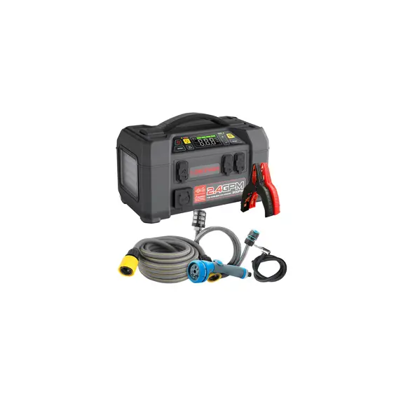 Lokithor AW401 — 5-u-1 uređaj: Jump Starter 2500A, Powerbank 20000mAh, Kompresor, Svjetiljka, Perač pod pritiskom