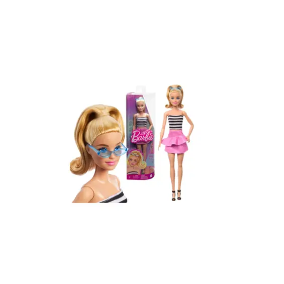 LUTKA BARBIE CRNO-BIJELI TOP