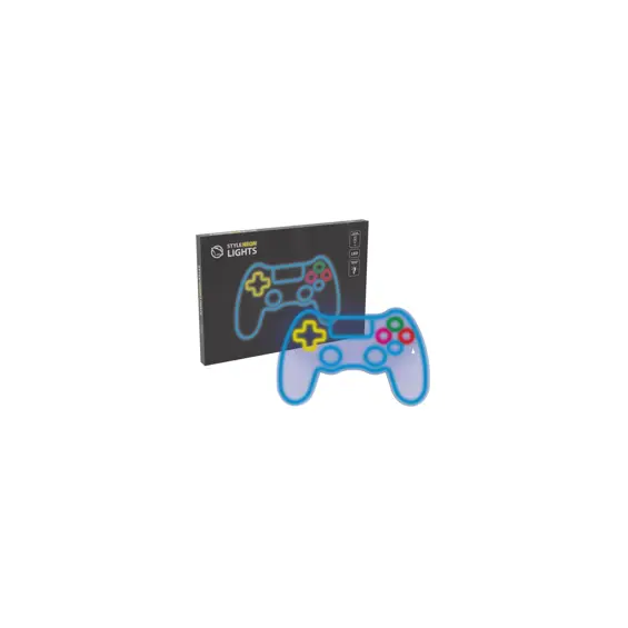 MANTA LED svjetleća oznaka GAMEPAD 2 SNL63MT – multicolor plexi gaming dekoracija