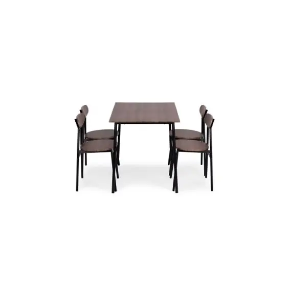 ModernHome OSLO blagovaonski set – stol i 4 stolice 110 × 70 cm