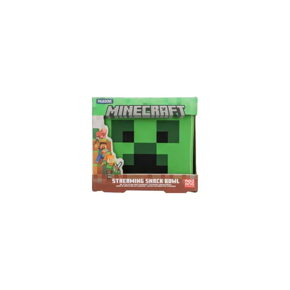 Paladone Minecraft Creeper Streaming Snack Bowl – keramička zdjela za grickalice s držačem za mobitel