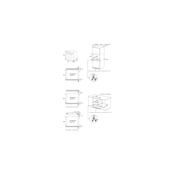 Pećnica Končar UPO659CM