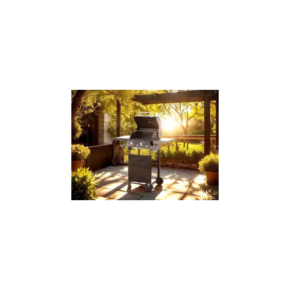 Plinski Roštilj sa dva plamenika 5.4kW - Dvostruki INOX Plamenik, 2 Roštilja, Sklopivi Stolovi