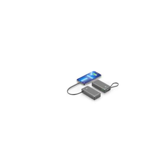 Powerbank Adda Collins PB-005-BK, 10000 mAh, LED zaslon, PD20W + QC22.5W, Type C ulaz, Type C i USB-A izlaz, 3A,crni