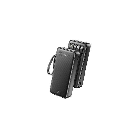 Powerbank Adda Collins PB-009-BK, 20000mAh, Micro USB i Type-C ulazi, USB-A  Type C Micro i 8pin izlazi, 2.1A, crna