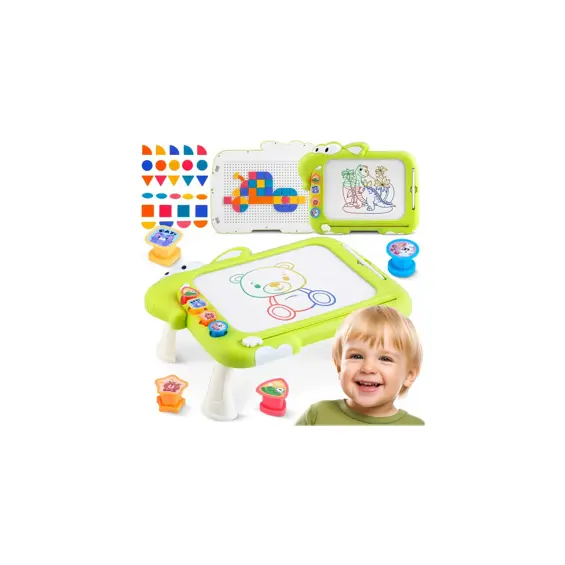 Ricokids RK-823 magnetska ploča i stolić 3 u 1 s Tangram slagalicom