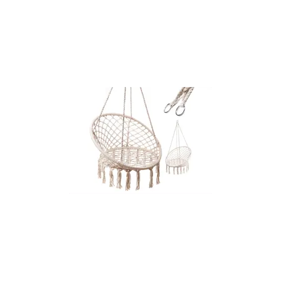 Roda gnijezdo ljuljačka stolica s naslonom 80 cm ecru – idealna za opuštanje na otvorenom