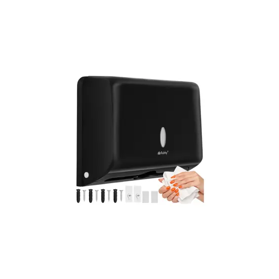 Ruhhy zidni dozator papirnatih ručnika  – crni