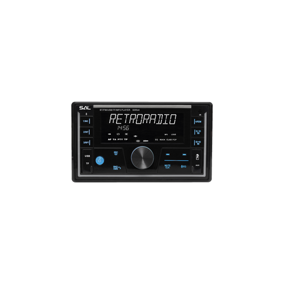 SAL Auto radio, 4 x 50W,  FM RDS, BT, USB, microSD - VB5500