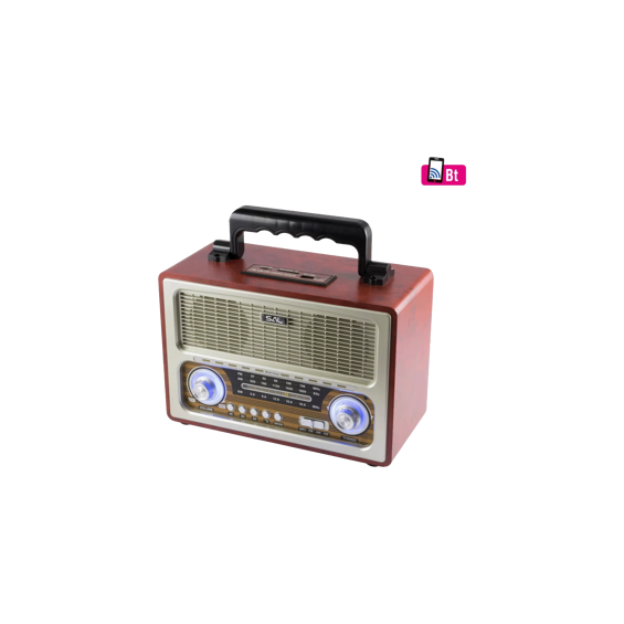 SAL Retro radio + BT bežični zvučnik, 4in1, FM, MP3, AUX - RRT3
