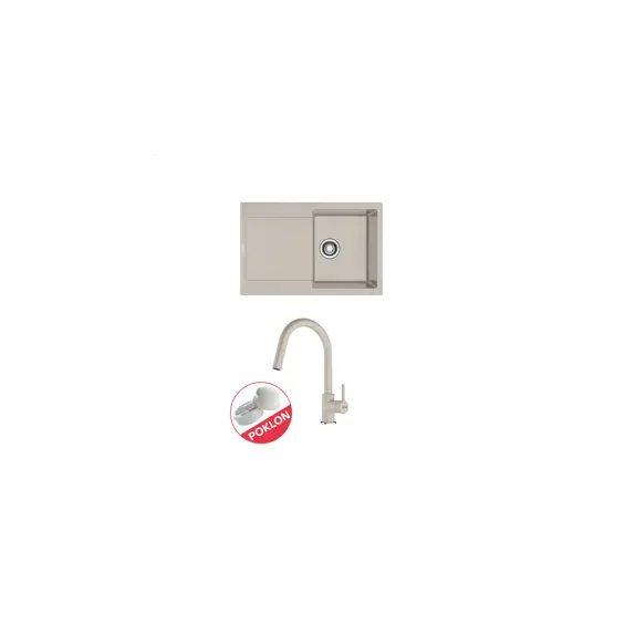 Set Franke MRG611 sahara 114.0066.567 + Lina J-D VT sahara 115.0626.082 + pasta