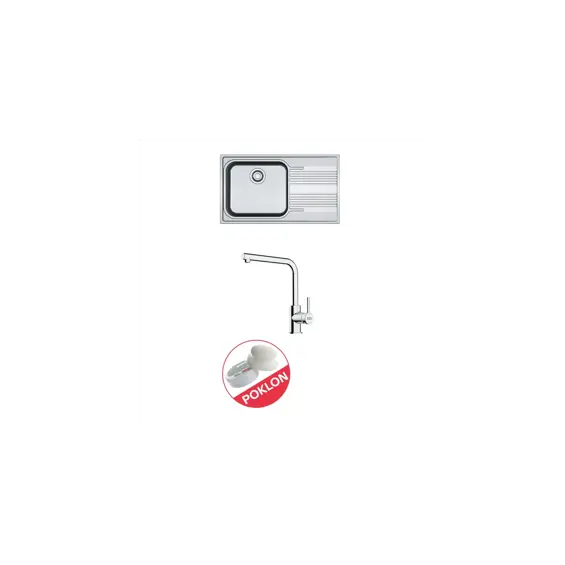Set Franke SRX611-86LB des.ocj. 101.0356.849 + Lina L-D VT 115.0712.420 + pasta