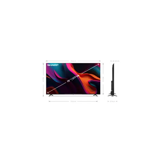 Sharp TV 70GL4260 70" UHD LED, Google TV