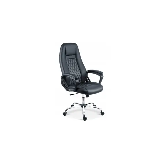 Sofotel 702-BLACK ergonomska uredska stolica od eko kože – crna