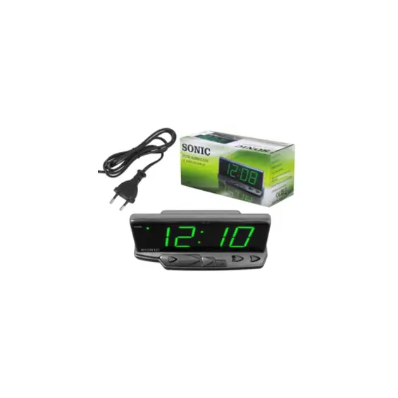Sonic CL-938 digitalna LED budilca s dvostrukim alarmom