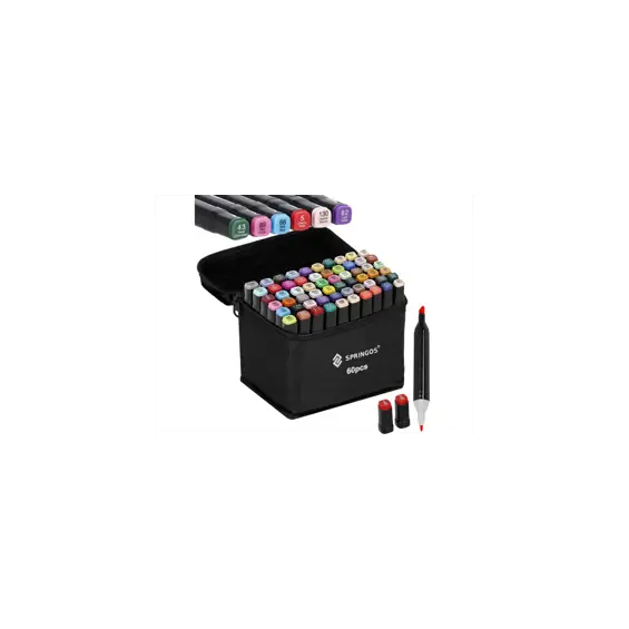  Springos SA1017-Flomasteri 60 Komada – Svijet Boja za Vašu Kreativnost