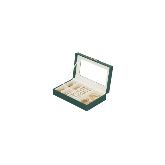 Springos škrinjica za nakit HA1042 — eko koža, zlatni detalji