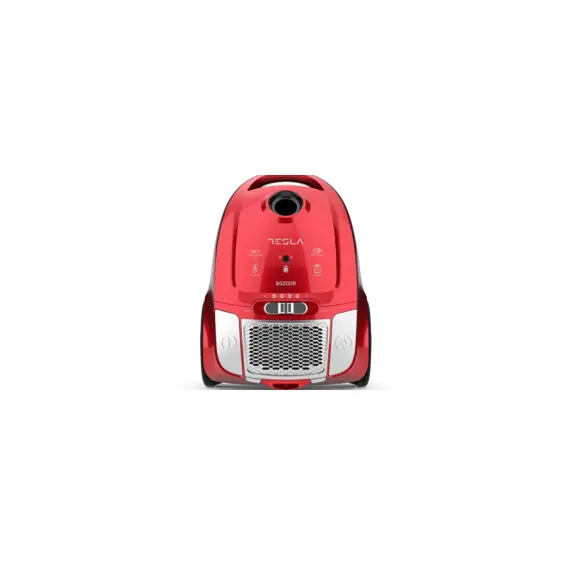 Tesla BG200R, kompaktan usisavač s vrećicom 800 W, perivi HEPA filter, kapacitet 2 L,crveni
