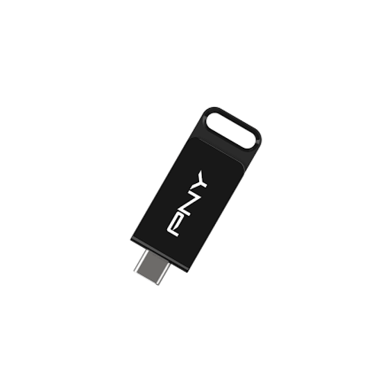 USB stick PNY Elite, 128GB, USB 3.2, Type-C, crni