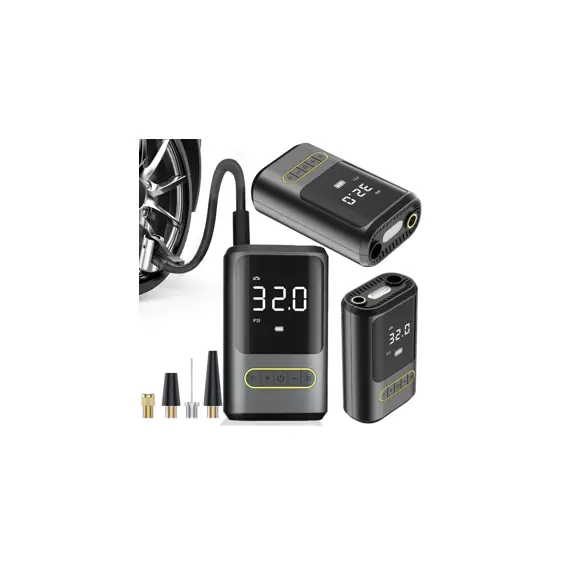 Verk električna pumpa 10 bar – kompresor za auto, bicikl i lopte s LCD zaslonom