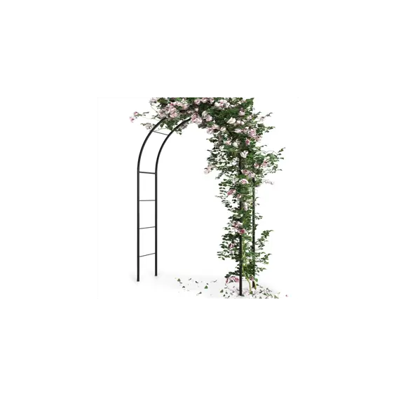 Vrtna pergola luk 235 cm – metalna konstrukcija za penjačice i vrtne prolaze