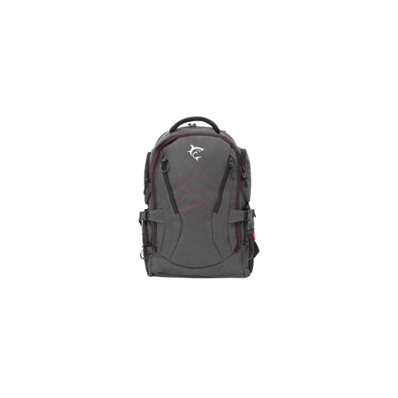 White Shark Gaming Ruksak GBP-008 NIGHT RIDER za laptope do 16" (Sivo/Crna/Crvena, Vodootporan)