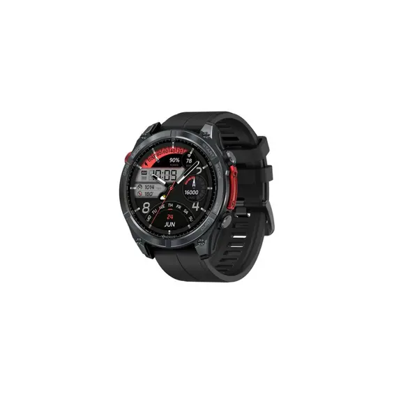 Zeblaze Stratos 4 pametni sat s AMOLED zaslonom, GPS-om i Bluetooth pozivima, crni
