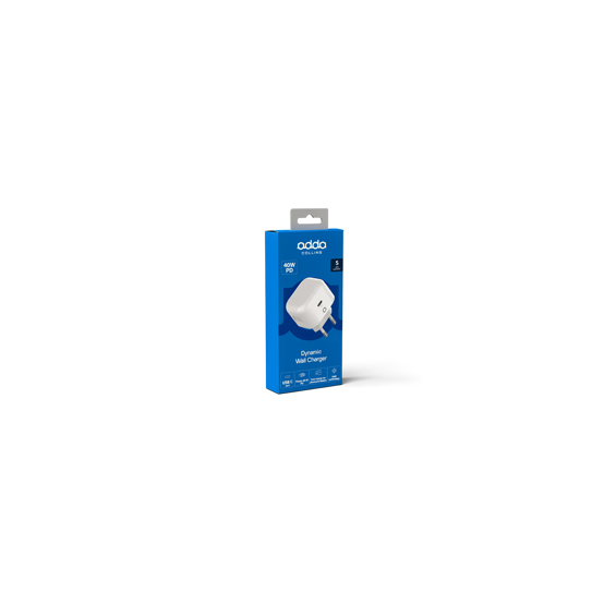 Zidni punjač Adda Collins CH-012-WH, Type C izlaz, 40W, GaN, designed for Apple, bijeli