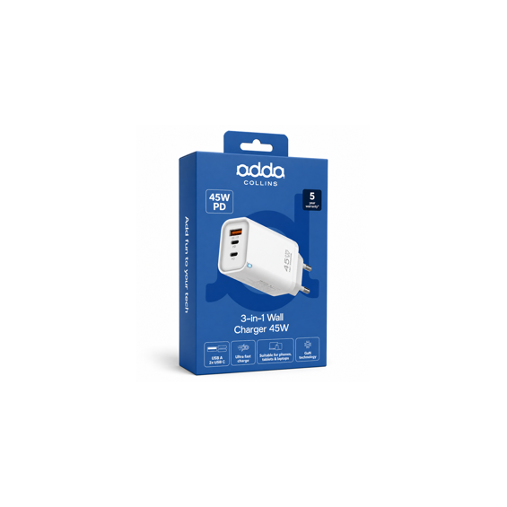 zidni-punjac-adda-collins-ch-061-wh-gan-fast-charger-3u1-usb-22365-002635021.webp