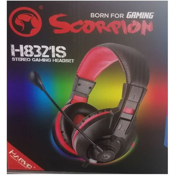 Slušalice MARVO SCORPION H8321S, mikrofon, PC/PS4/PS5, crne