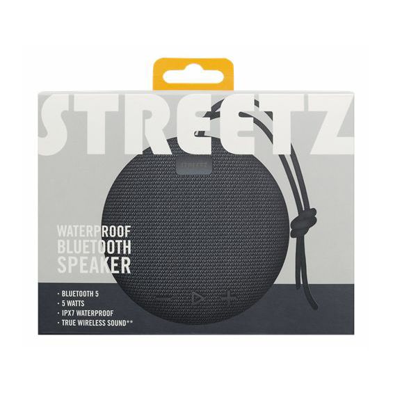 Bluetooth zvučnik, STREETZ CM763, IPX7, mikrofon, crni