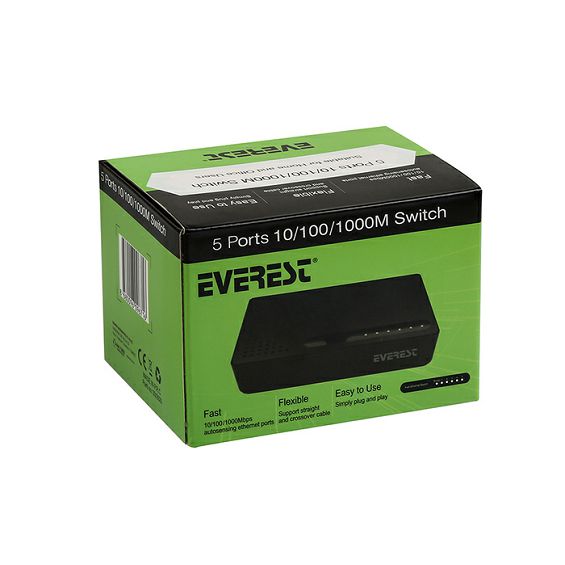 Switch EVEREST ESW-505, 5 Port 10/100/1000Mbps