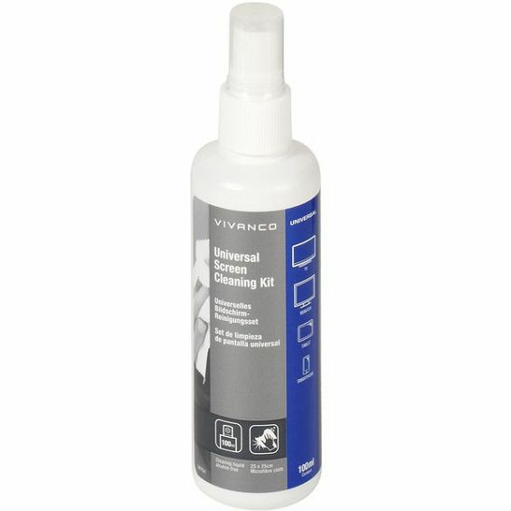 Set za čišćenje VIVANCO 39751, universal Screen Cleaning Kit, 100 ml