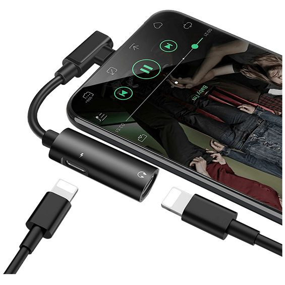 hoco. Adapter za slušalice 2in1, iPhone,Lightning na 2 x Lightning - LS18 Lightning to Lightning