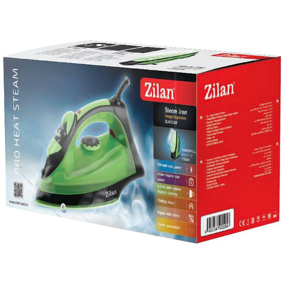 Zilan Glačalo na paru, 2200 W, Anticalc And Drip, zeleno/crna - ZLN2188 GR